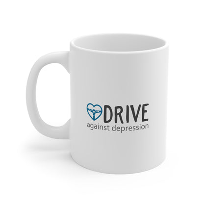 Drive Against Depression Ceramic Coffee Mug